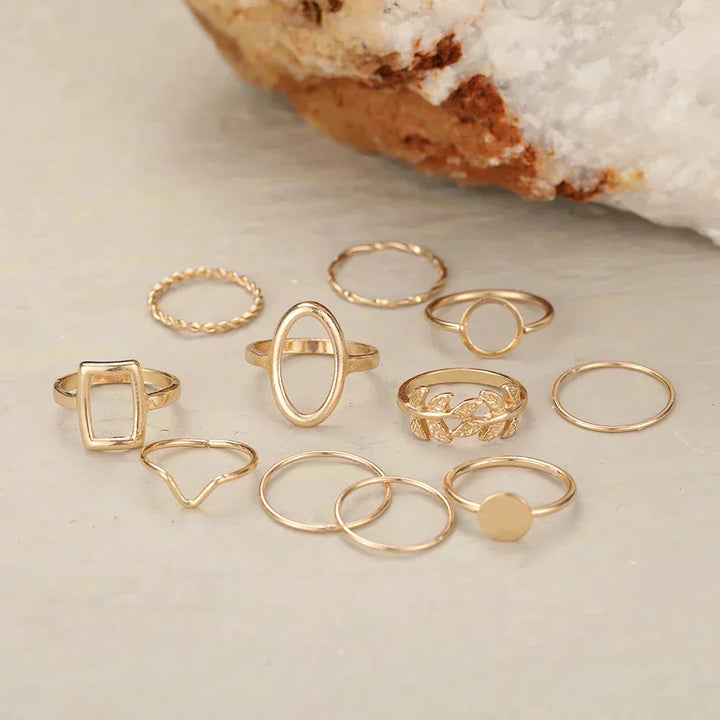 Pack de 11 Bagues en Argent Vintage