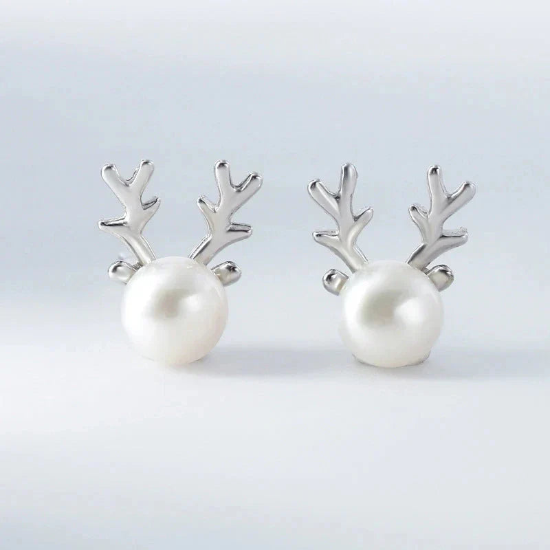 Boucles d'oreilles en perles de renne