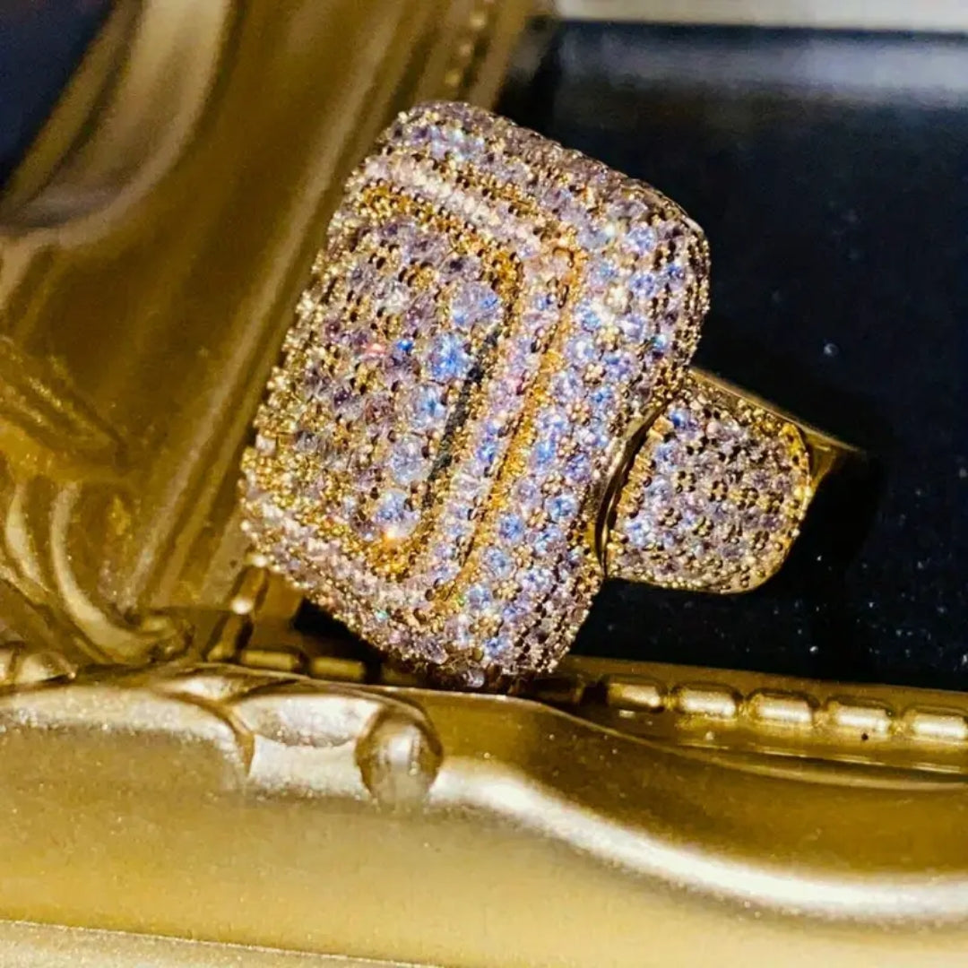 Bague en Or Cubique Éclatante Sparky