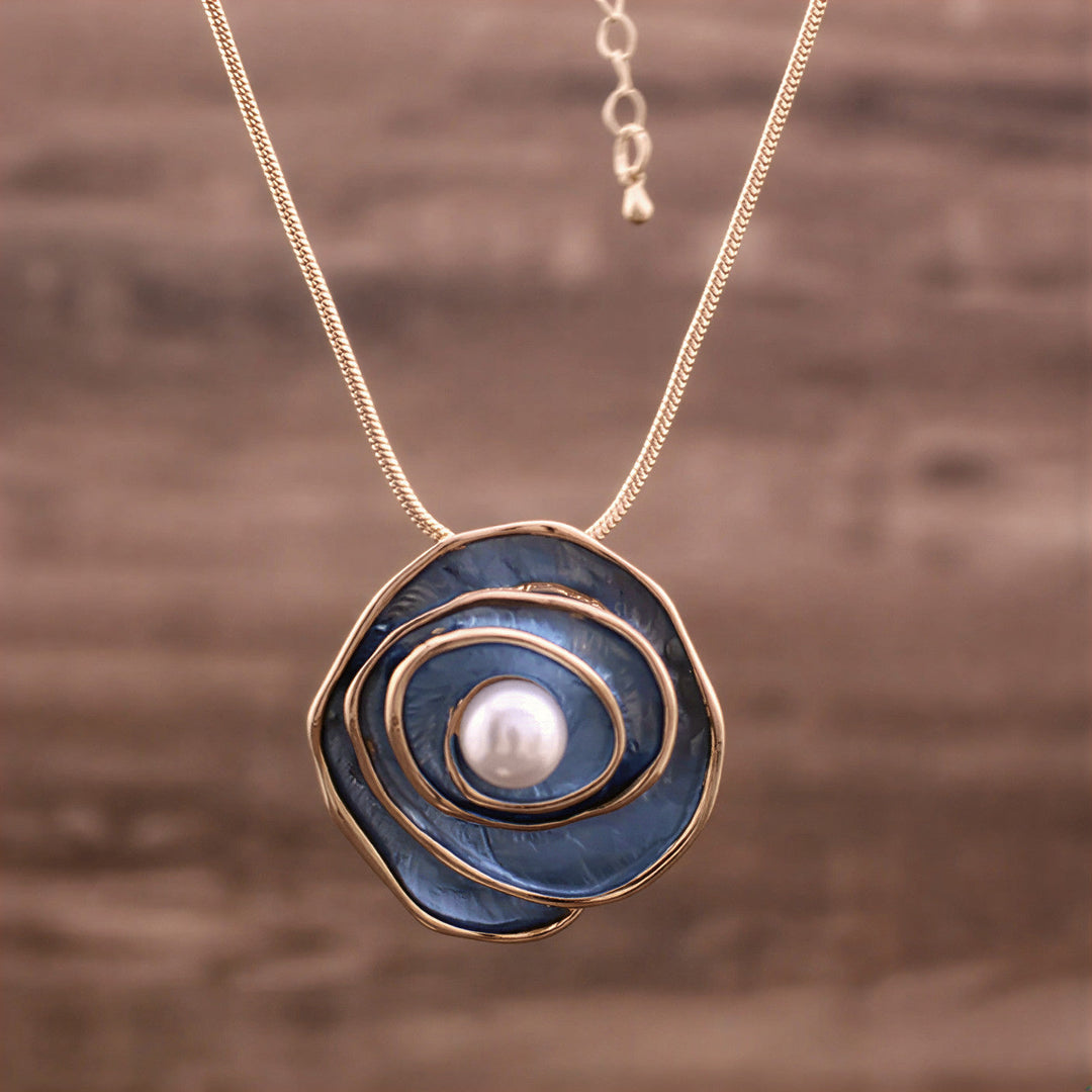 Collier en Perles Élégance Bleue