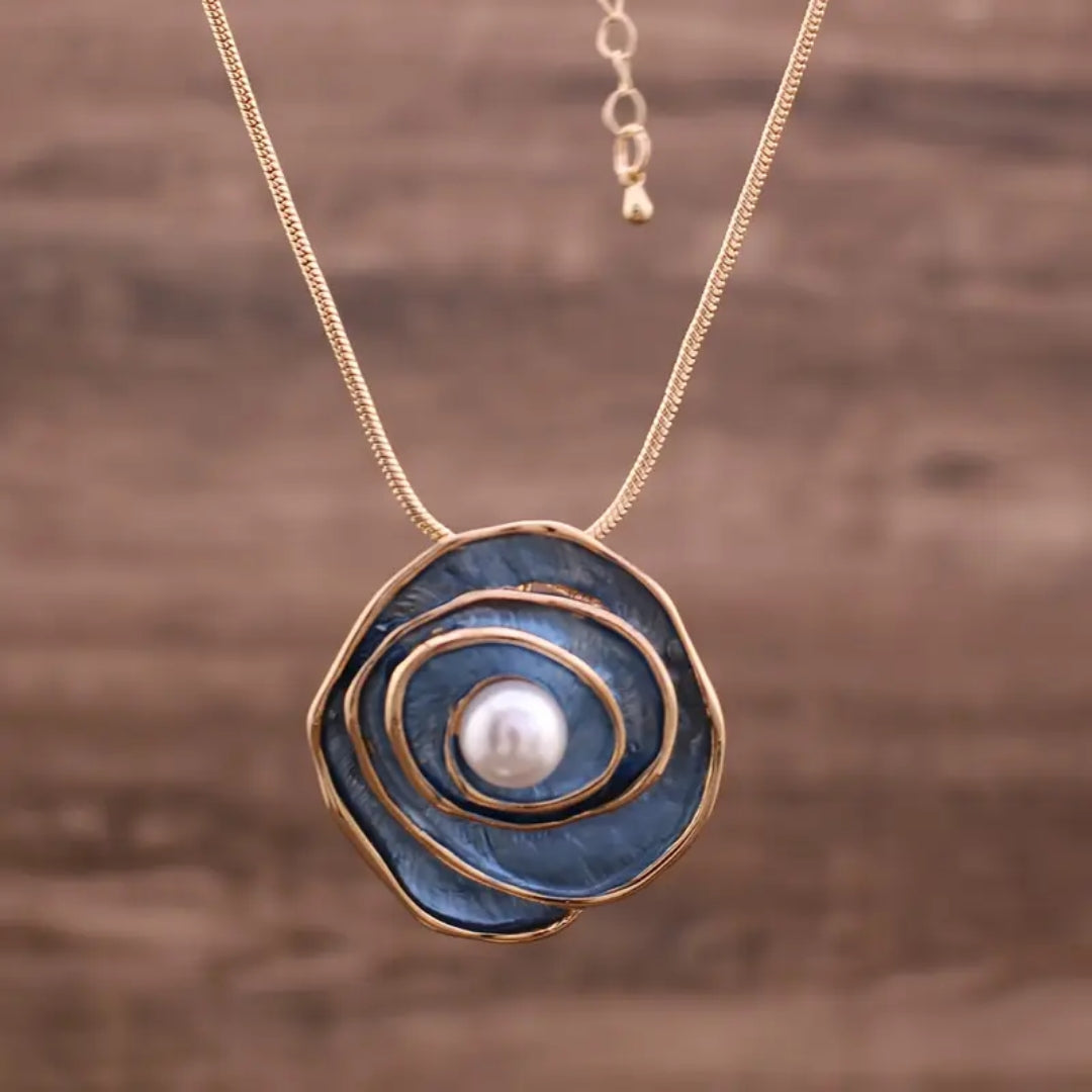 Collier de Perles Blue Blossom