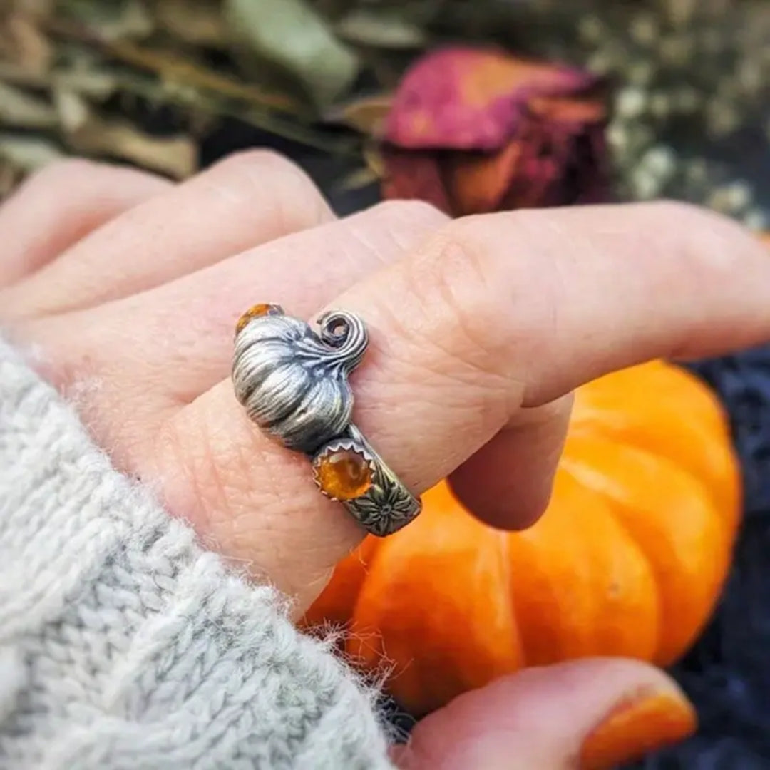 Bague Citrouille Argentée