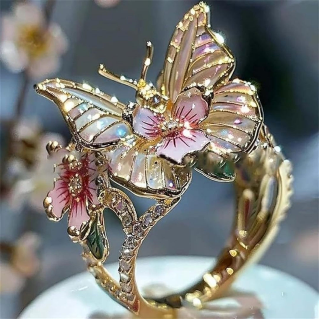 Bague en Or Papillon Brillant
