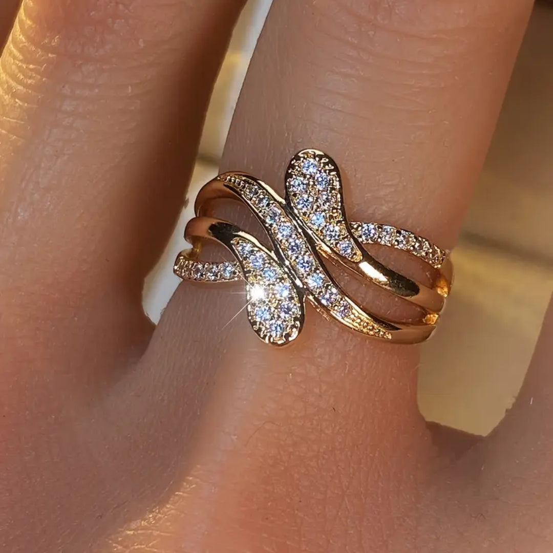 Bague en Or avec Zirconium Serpent