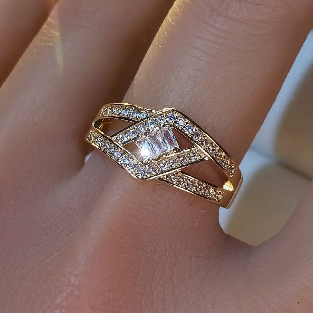 Bague Irregulière Cristalline