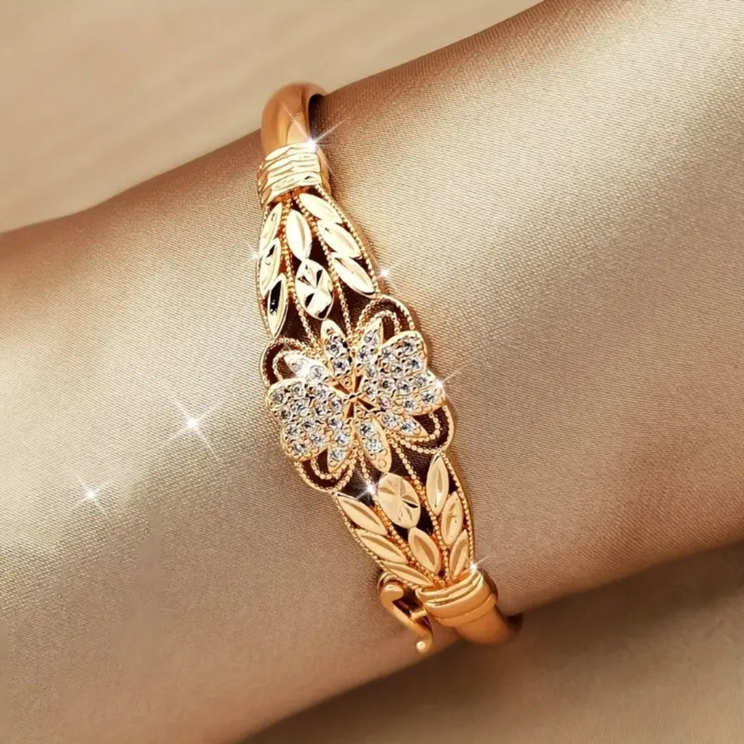 Bague en Or avec Mandala en Zirconium