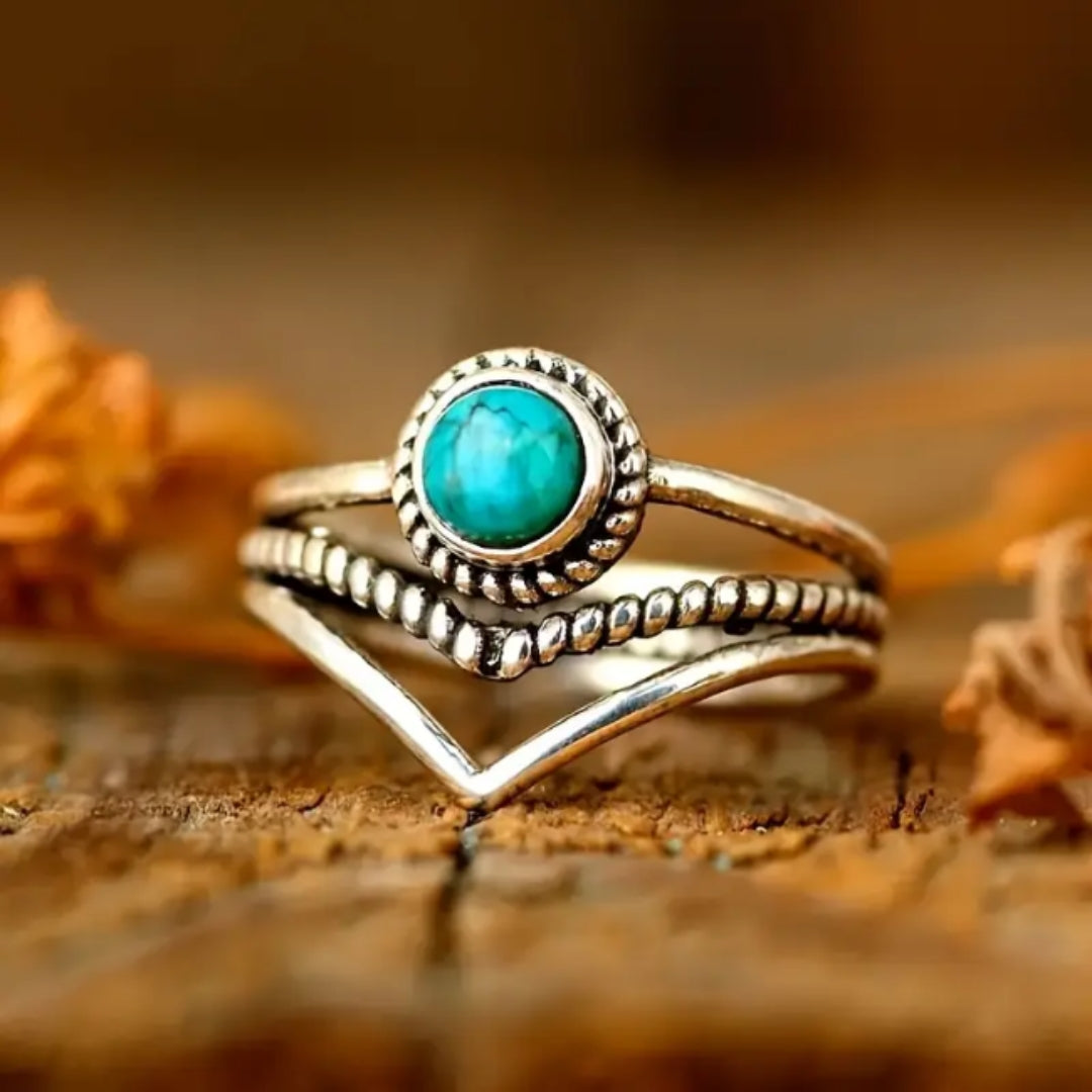 Bague en Pierre Ronde Opale
