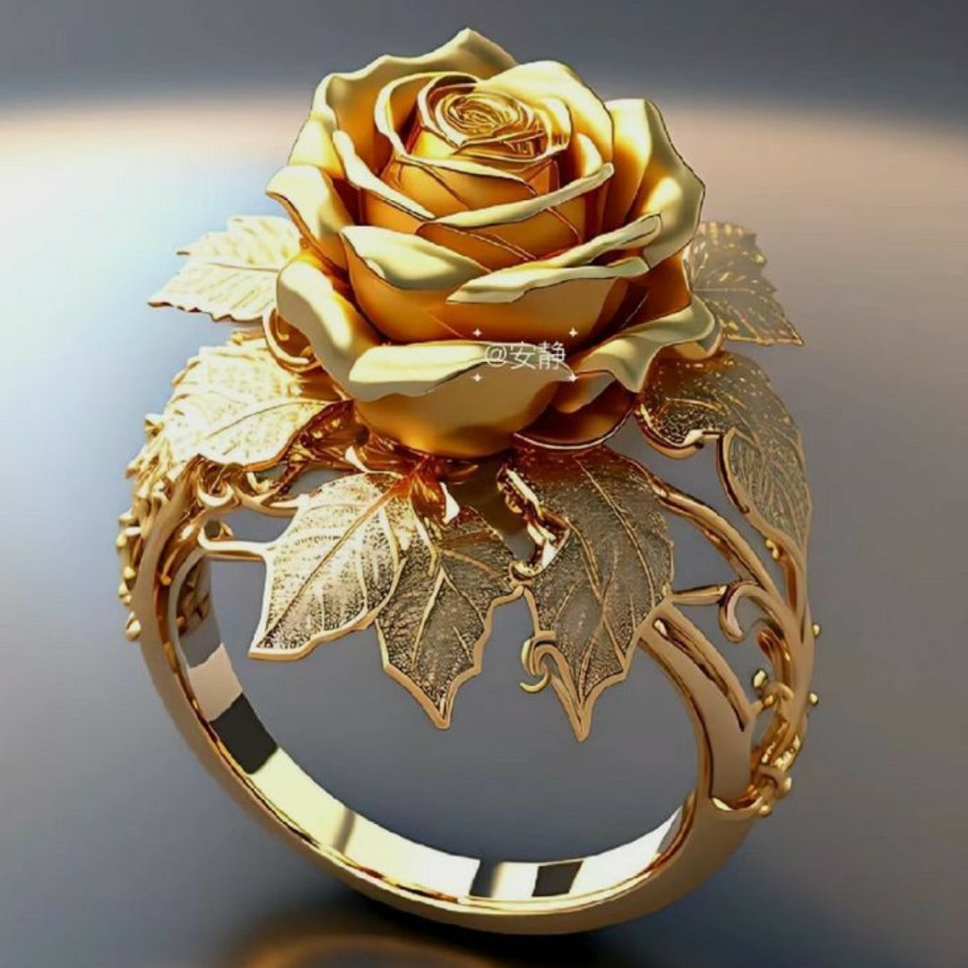 Bague en Rose Dorée