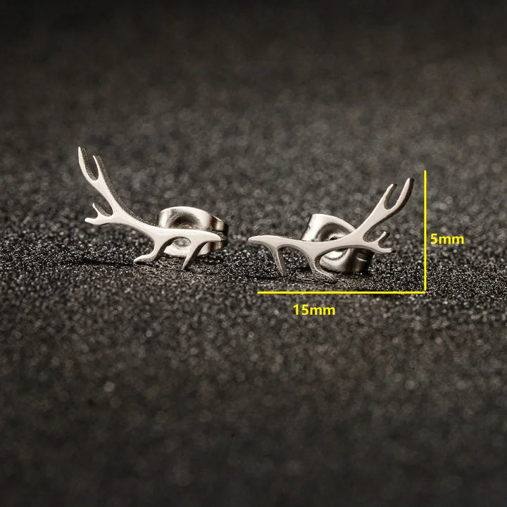 Boucles d'oreilles en forme de bois de cerf