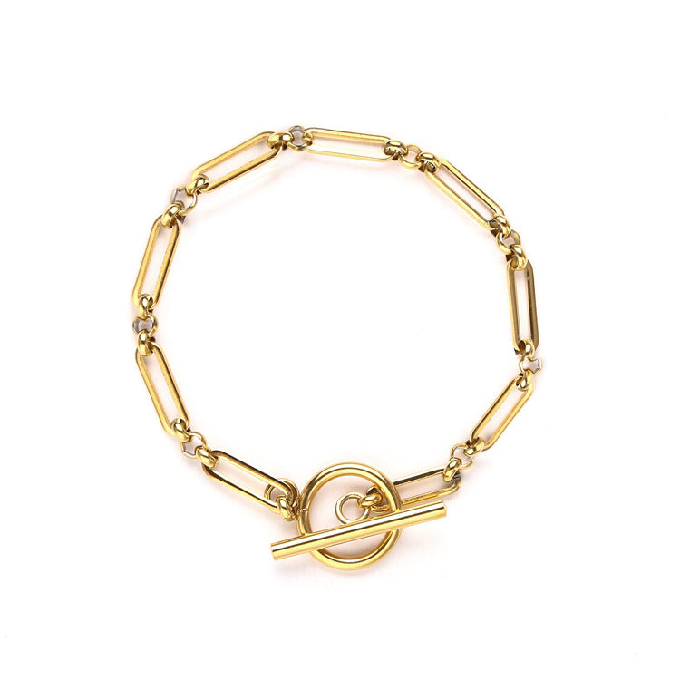 Bracelet T-Bar Lien | Or