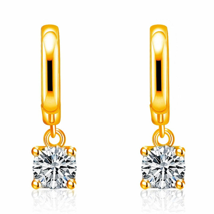 Boucles d'oreilles carrées Aurora | Or 16k