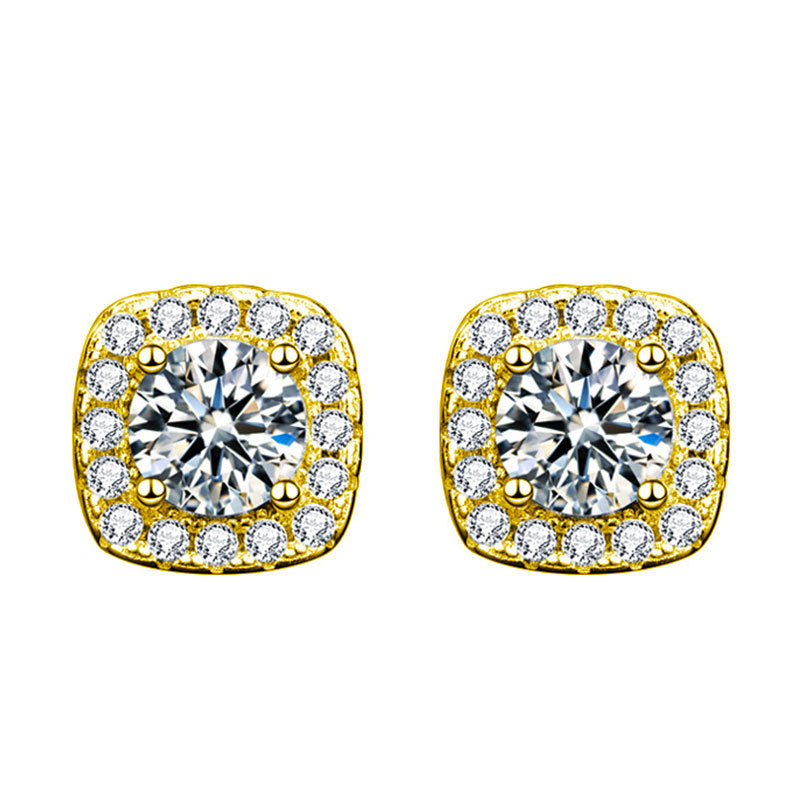 Boucle d'oreille Glennis | Or blanc 18k