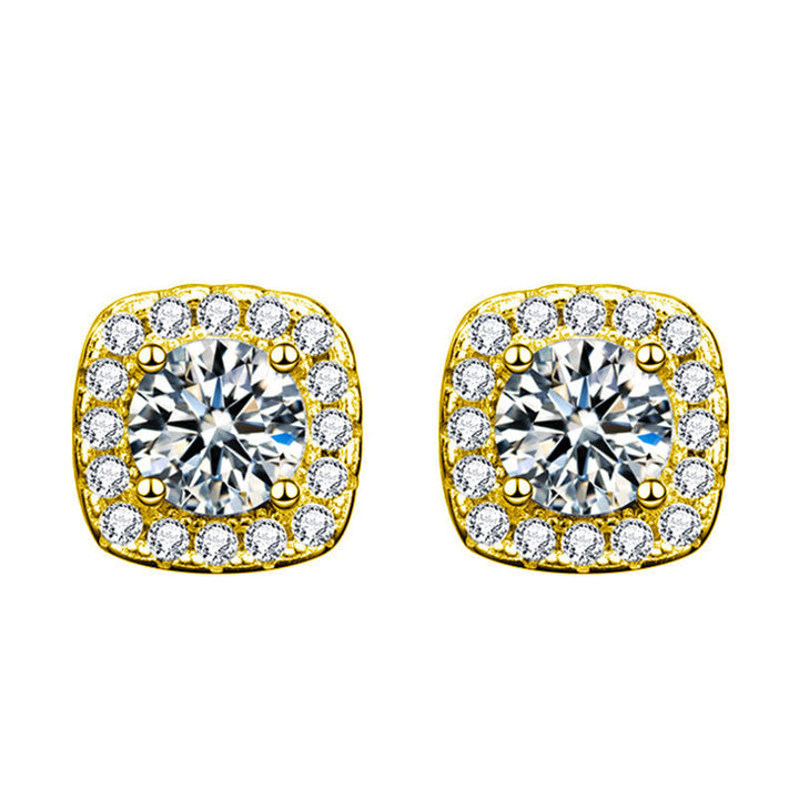 Boucle d'oreille Glennis | Or blanc 18k