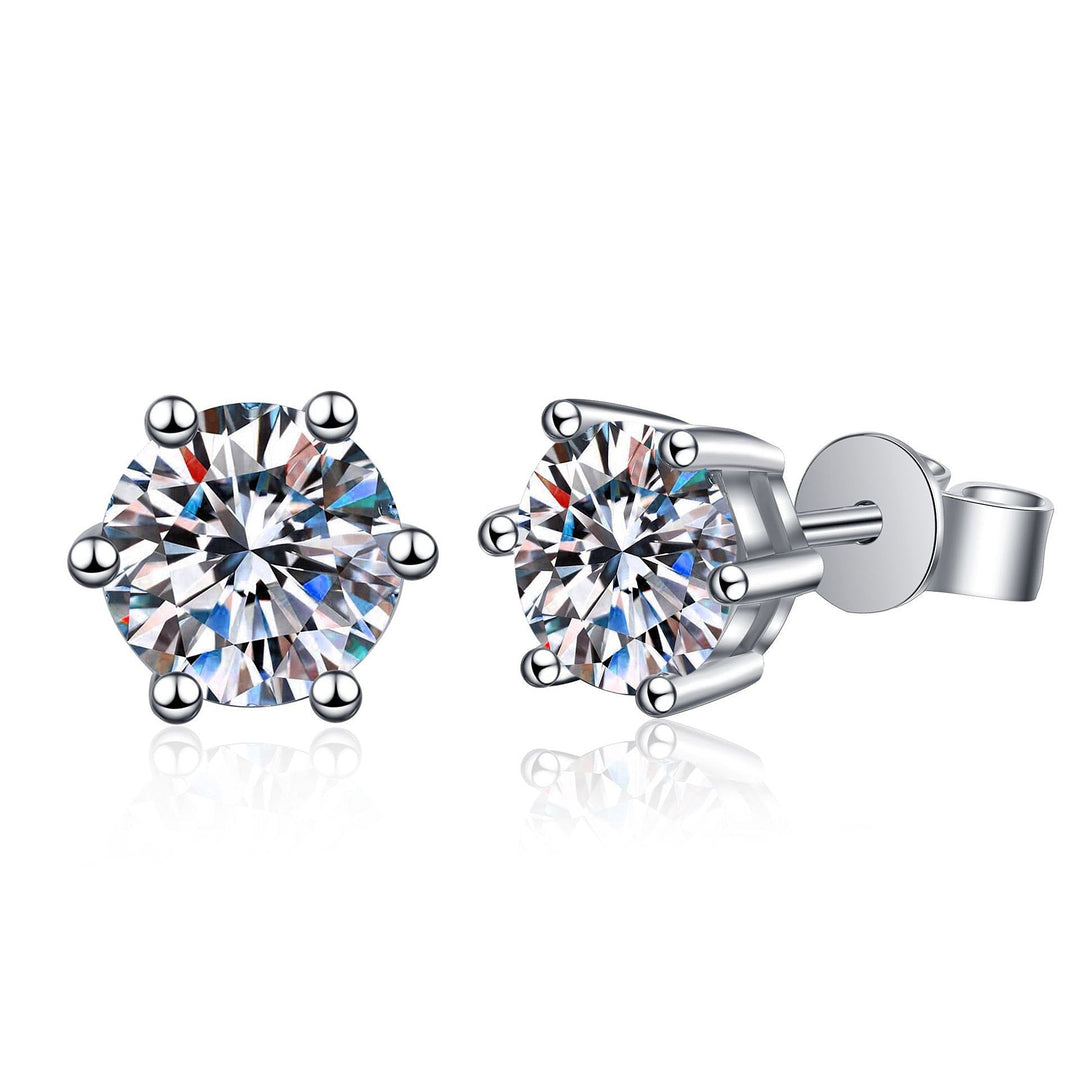 Boucles d'oreilles Celeste Luxe | Or blanc 18k