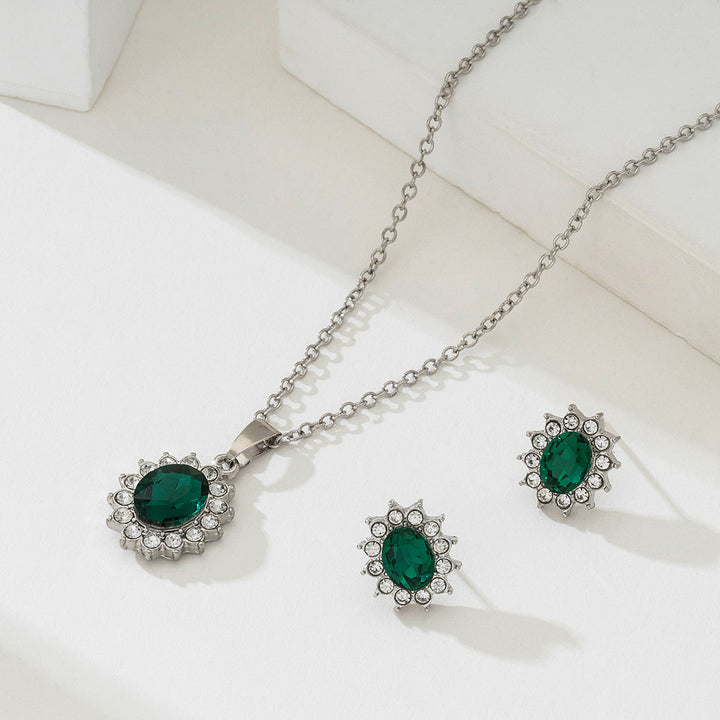 Bijoux Katya Smeryn émeraude | Or Blanc