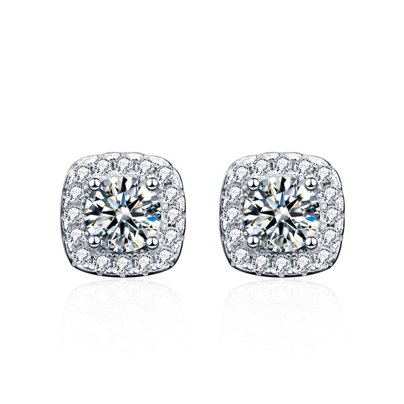 Boucles d'oreilles Glennis | Or blanc 18k