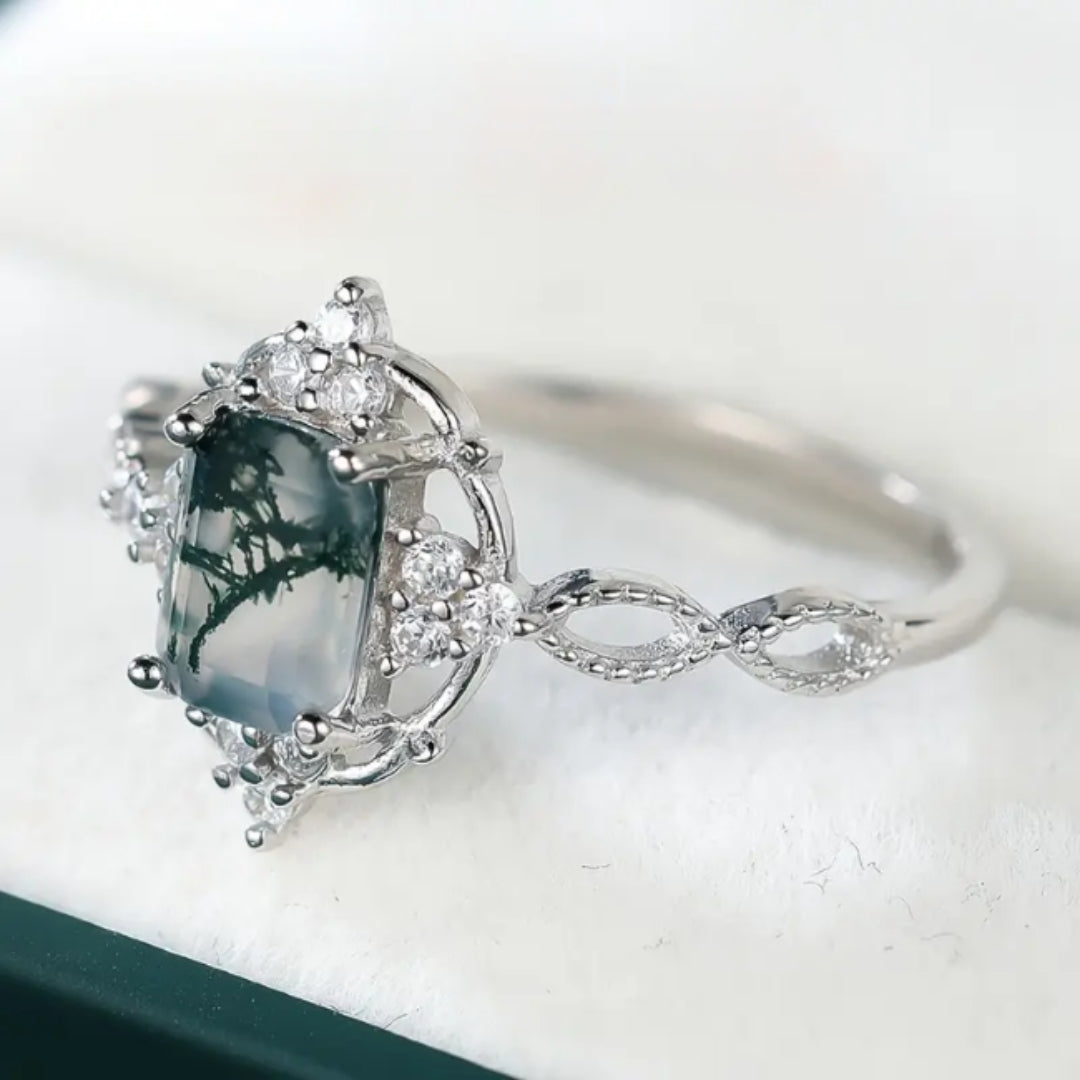 Bague Nature Verte Lumineuse