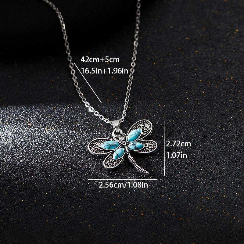 Collier Pendentif Argent Libellule