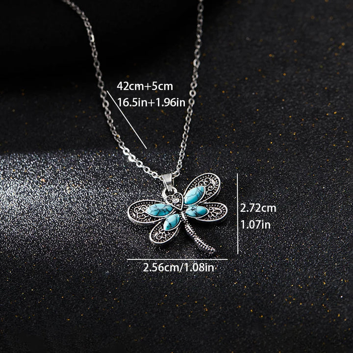 Collier Pendentif Argent Libellule