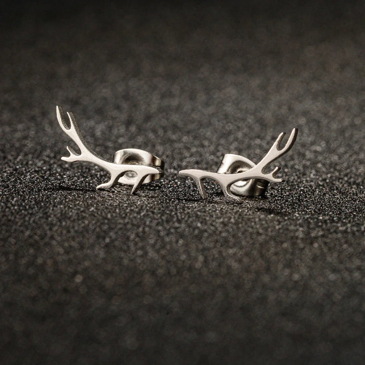 Boucles d'oreilles en bois de cerf