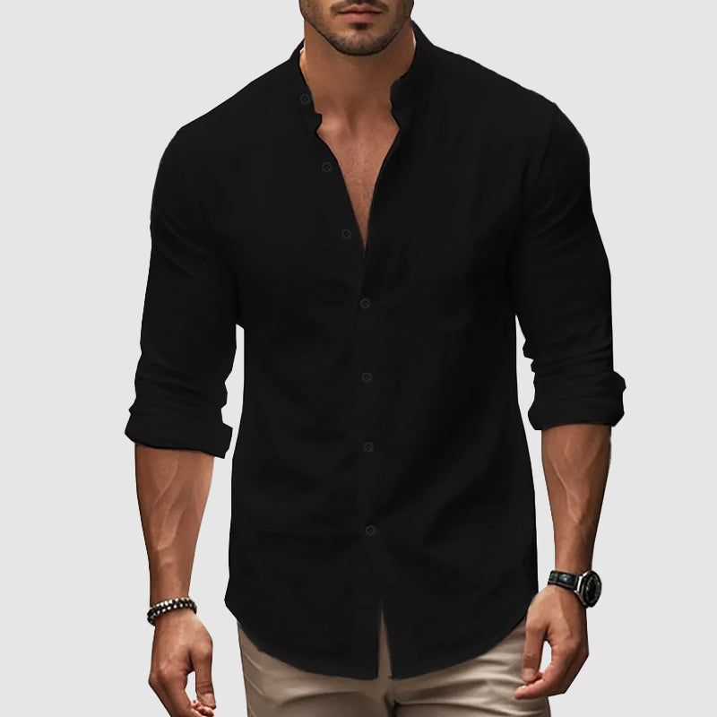 Chemise en lin respirant