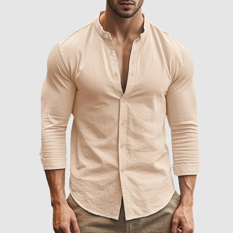 Chemise en lin respirant