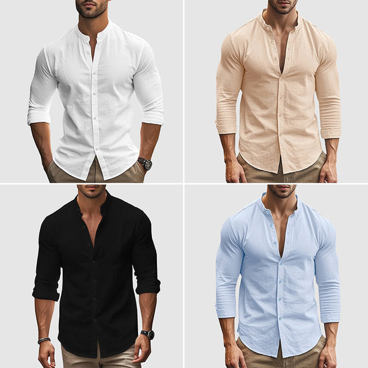 Chemise en lin respirant