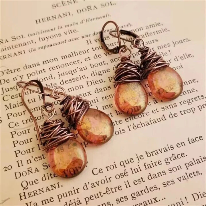 Boucles d'oreilles en pierre cosmique vintage
