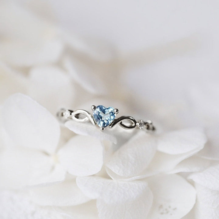 Bague Cœur en Zirconium