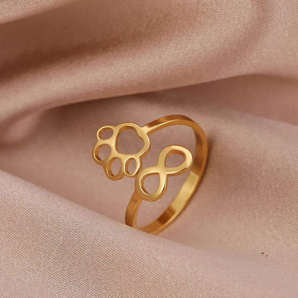 Bague Infini Ajustable – Acier Inoxydable