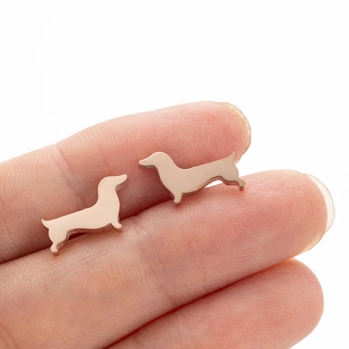Boucles d'oreilles en forme de Teckel