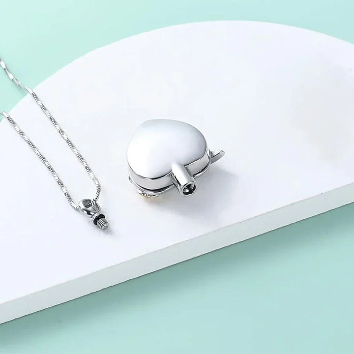 Collier Urne Cœur de Colibri