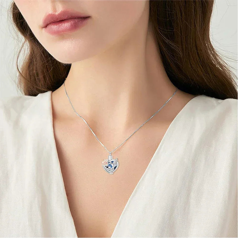 Collier Urne Coeur de Colibri