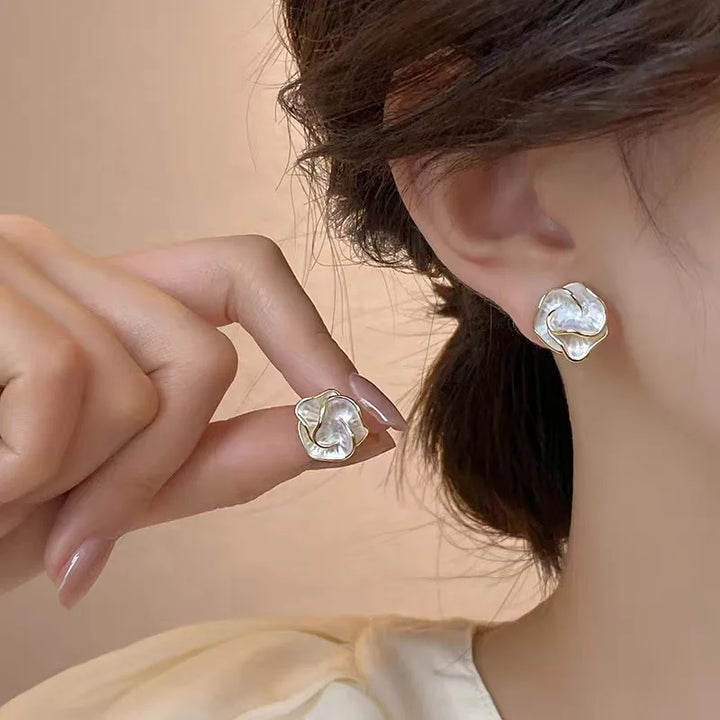 Boucles d'oreilles Fleur de Perle