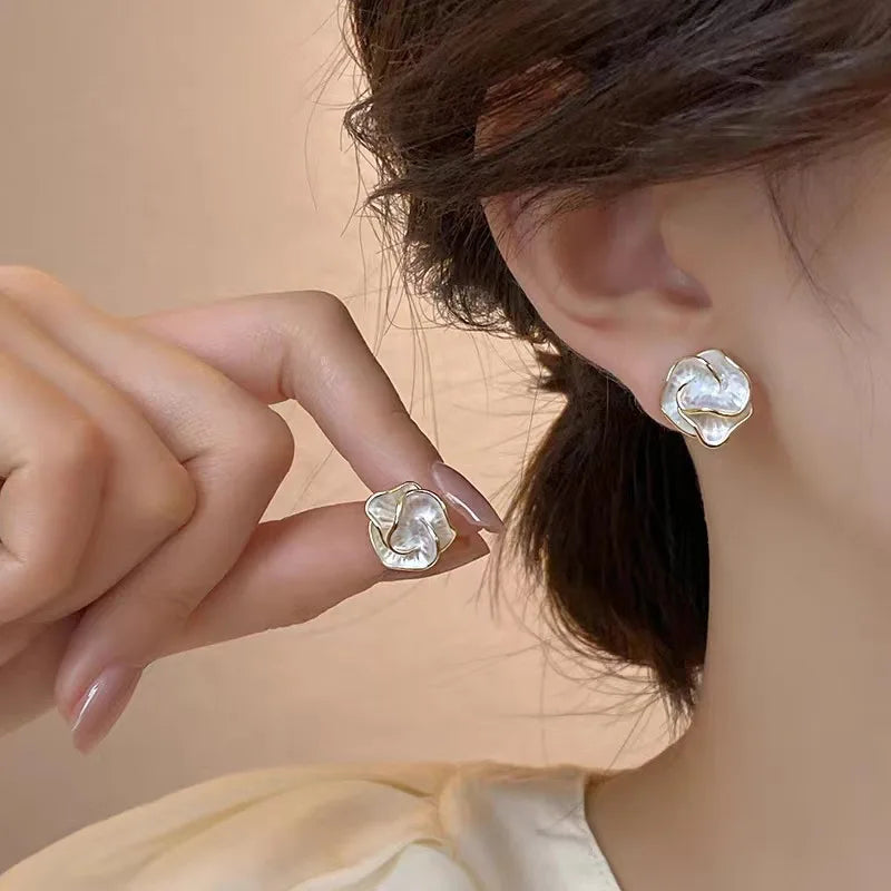 Boucles d'oreilles Fleur de Perle