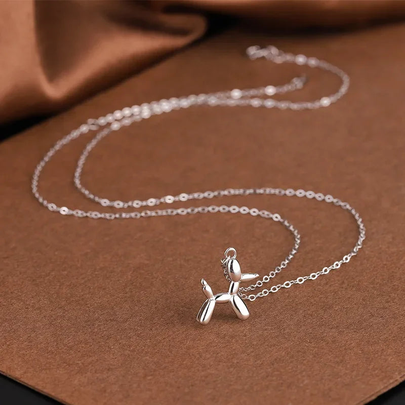 Collier Pendentif Chien Ballon en Or