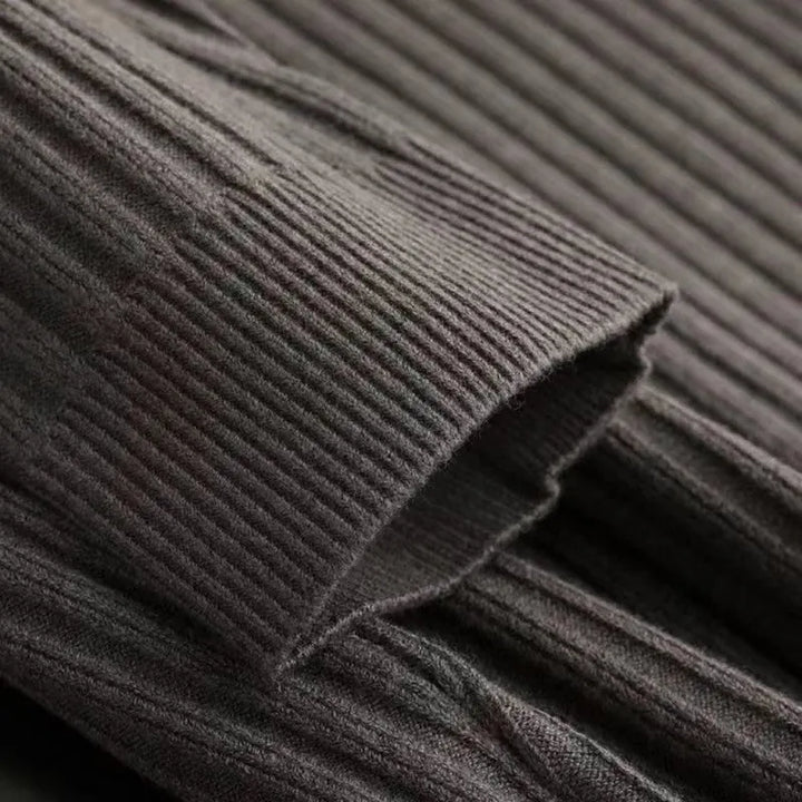 Pull demi-zip à rayures