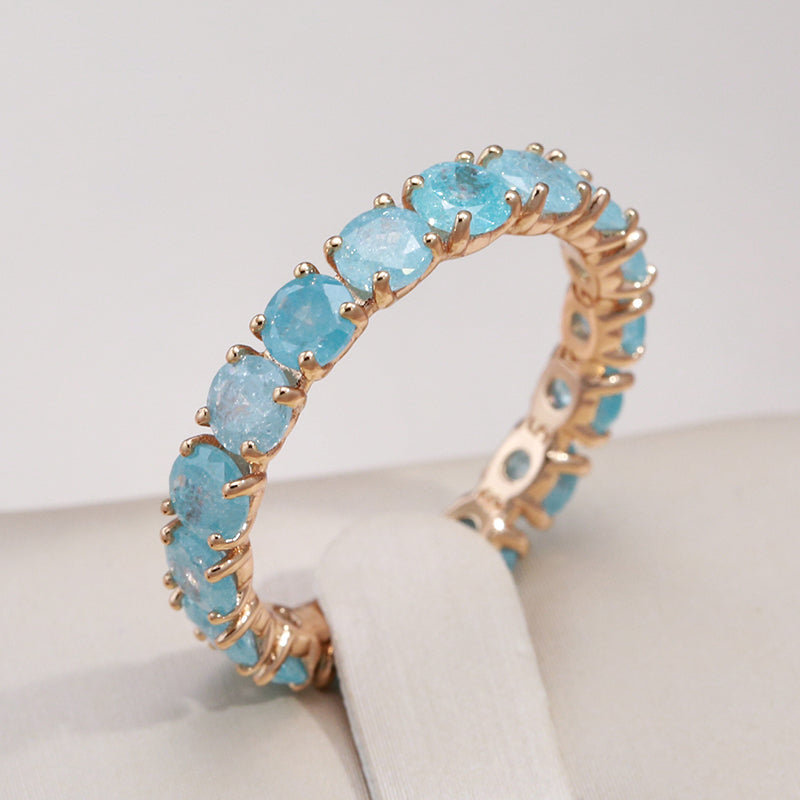 Bague en Zircon Ronde de Luxe