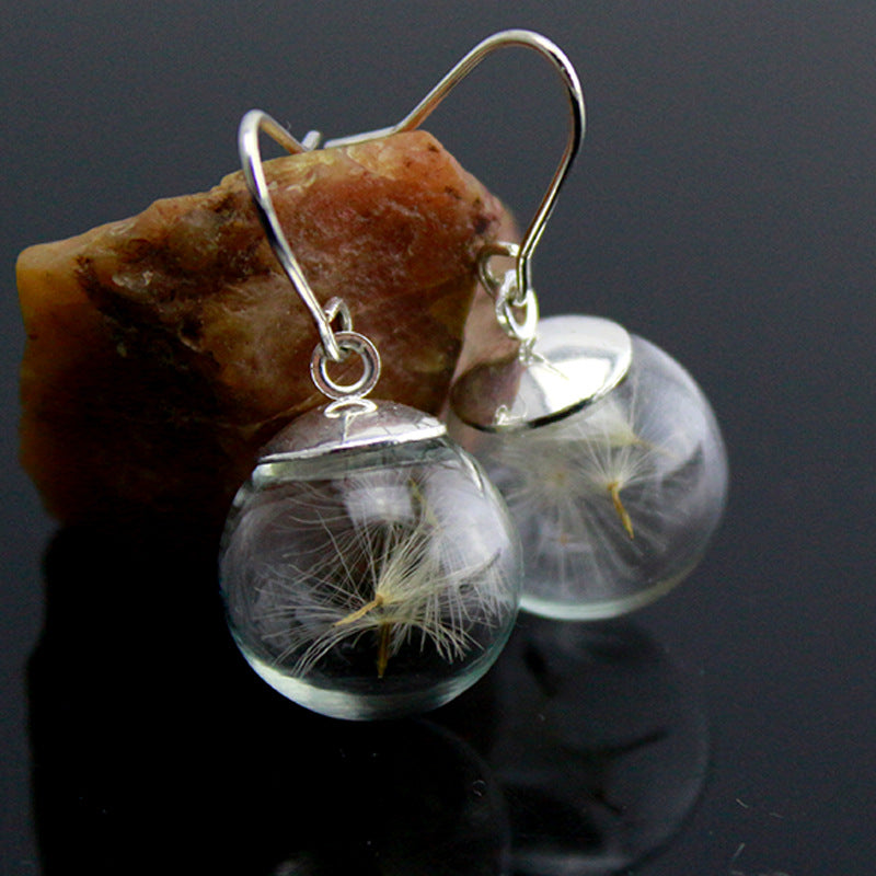 Boucles d'oreilles en argent Pissenlit