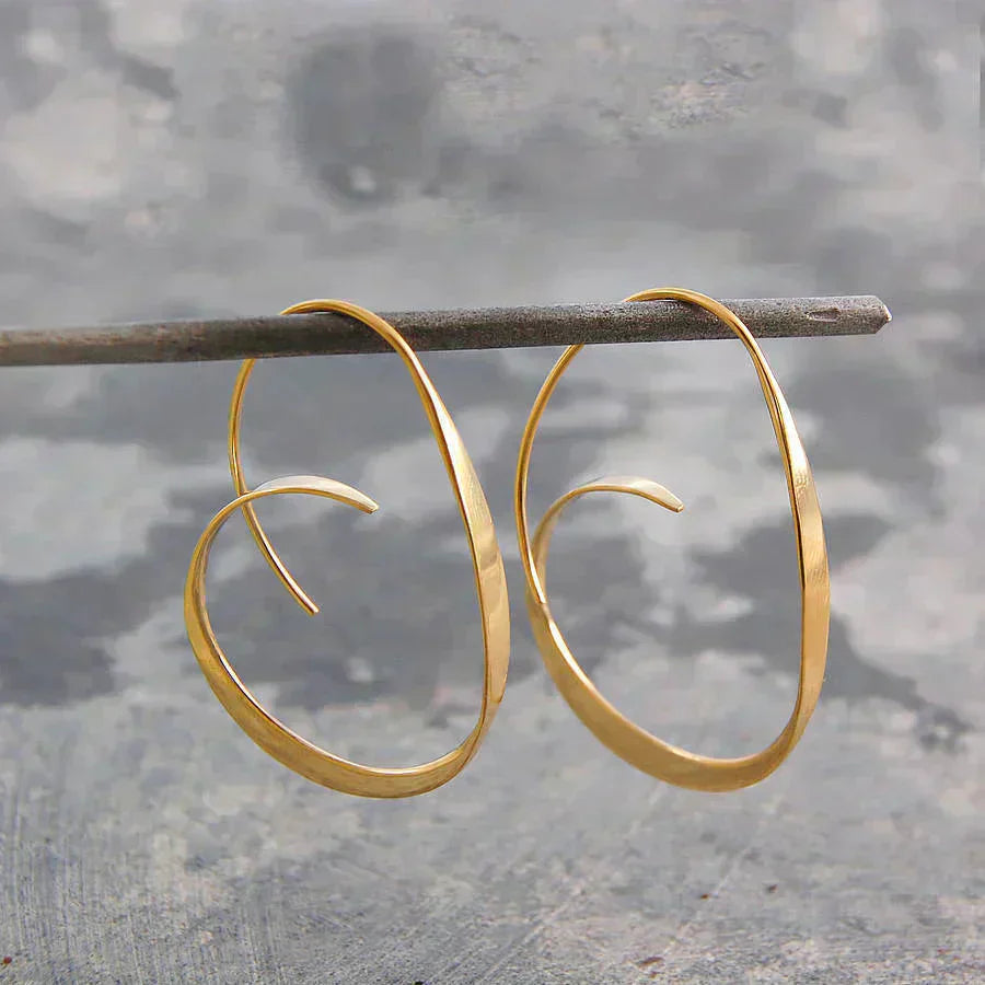 Boucles d'oreilles spiralées