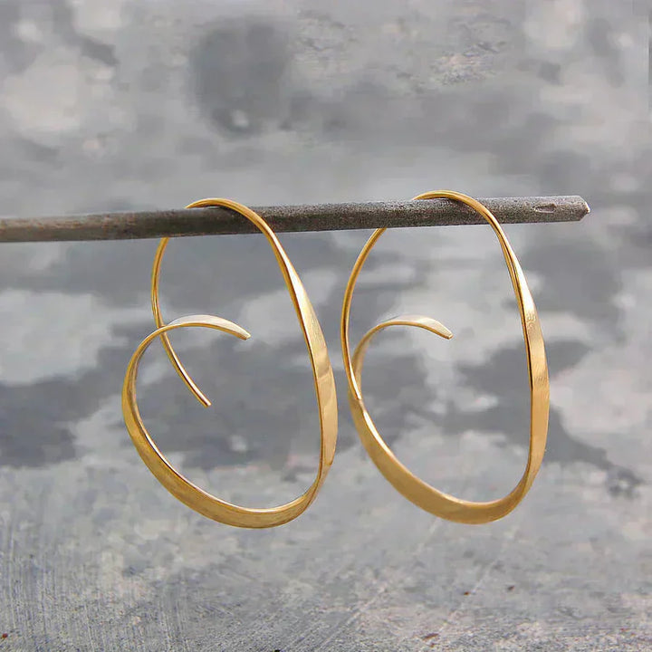 Boucles d'oreilles spiralées