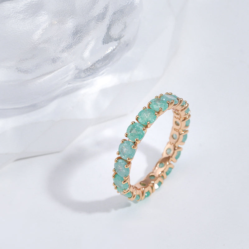 Bague en Zircon Ronde de Luxe