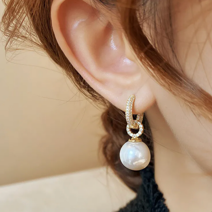 Boucles d'oreilles en perles éclatantes