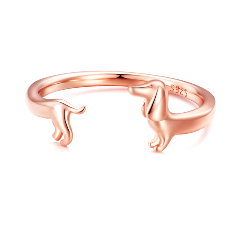 Bague Enveloppante Teckel - Pour L'Amour De Votre Chiot