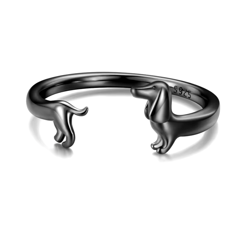 Bague Enveloppante Teckel - Pour L'Amour De Votre Chiot