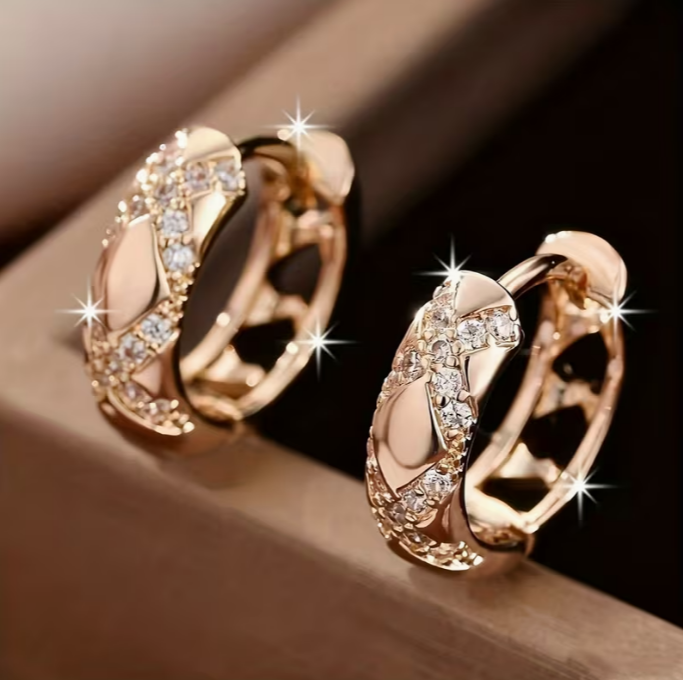 Boucles d'oreilles créoles Luxe Éclat Intemporel