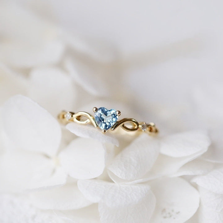 Bague Cœur en Zirconium
