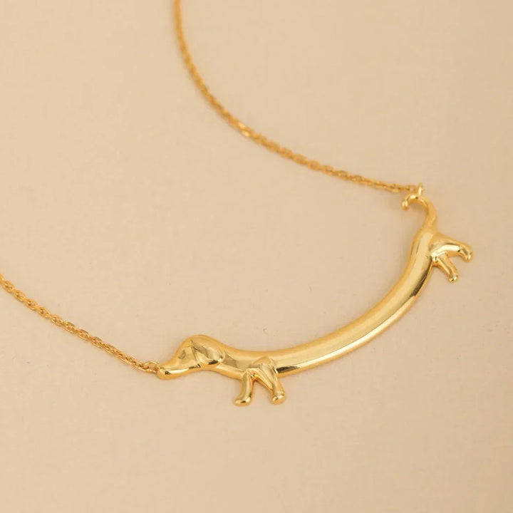 Collier Teckel en Ton Or