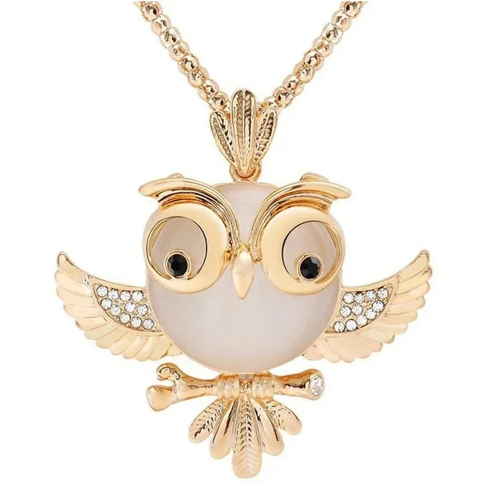 Pendentif en Opale Hibou Sagesse