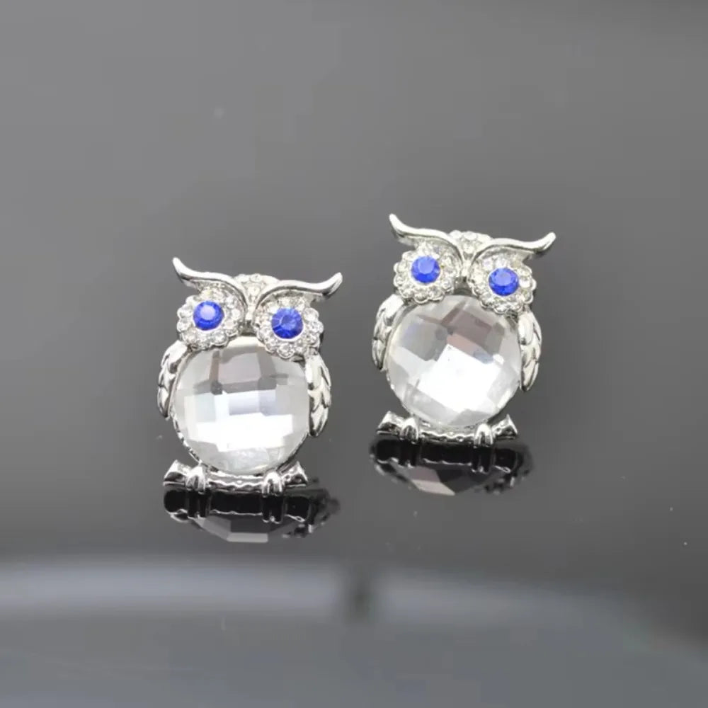 Collier Pendentif Hibou en Cristal
